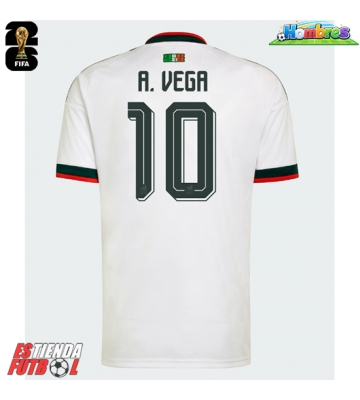 México Alexis Vega #10 Segunda Equipación Mundial 2026 Manga Corta
